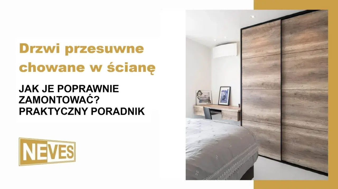 Montaż drzwi przesuwnych na ścianie z karton gipsu. Praktyczny poradnik jak je poprawnie zamontować.