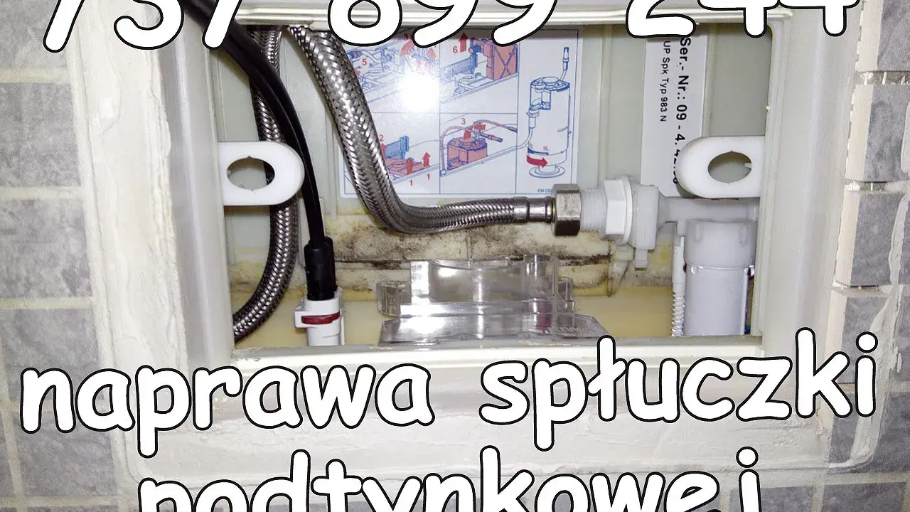 Naprawa mechanizmu spłuczki podtynkowej. Zadzwoń: 737 899 244.