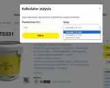 Kalkulator zużycia tynku silikatowego weber TD331. Powierzchnia 130 m², opcja baranek 1,5 mm. Ile tynków na dom 150m2?