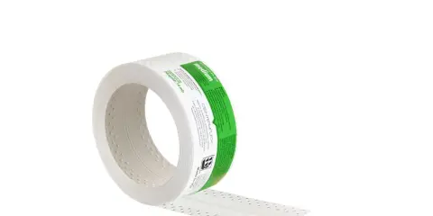 Taśma na łączenia płyt gipsowych CENTER-FLEX MEDIUM, 10 mb. Ułatwia tworzenie prostych rogów wewnętrznych, oszczędzając czas.