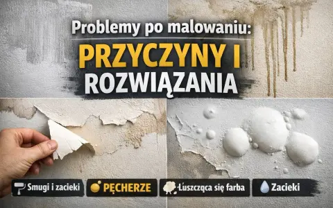 Problemy po malowaniu: łuszcząca się farba, pęcherze, zacieki. Gładź odchodzi przy malowaniu.