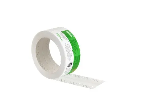 Taśma na łączenia płyt gipsowych CENTER-FLEX MEDIUM, 10 mb. Ułatwia tworzenie prostych rogów wewnętrznych, oszczędzając czas.