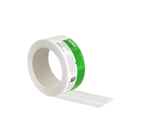 Taśma na łączenia płyt gipsowych CENTER-FLEX MEDIUM, 10 mb. Ułatwia tworzenie prostych rogów wewnętrznych, oszczędzając czas.