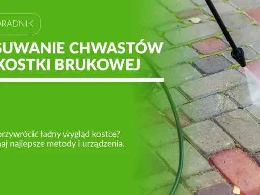 Usuwanie chwastów z kostki brukowej za pomocą myjki ciśnieniowej. Poznaj metody na piękny podjazd.