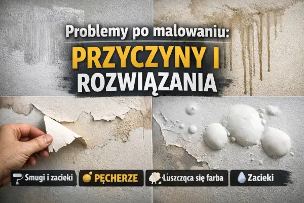 Problemy po malowaniu: łuszcząca się farba, pęcherze, zacieki. Gładź odchodzi przy malowaniu.
